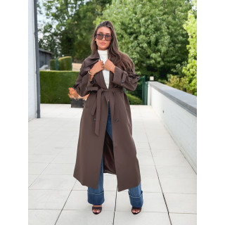 Trench Faustina - Chocolat