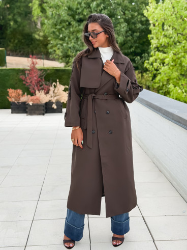 Trench Faustina - Chocolat