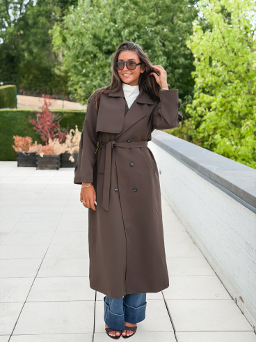 Trench Faustina - Chocolat