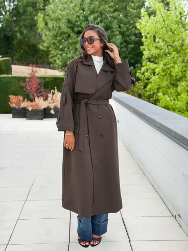 Trench Faustina - Chocolat