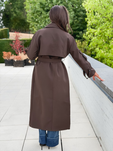 Trench Faustina - Chocolat