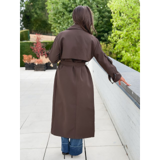 Trench Faustina - Chocolat