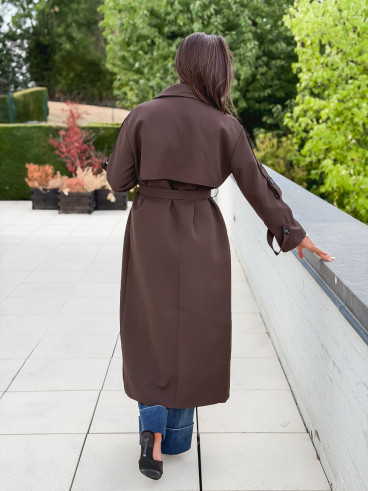 Trench Faustina - Chocolat