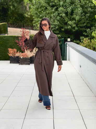 Trench Faustina - Chocolat