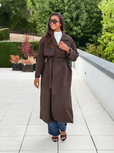 Trench Faustina - Chocolat
