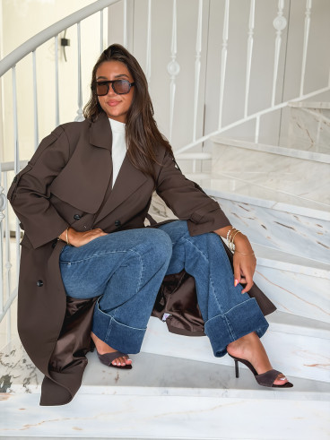 Trench Faustina - Chocolat