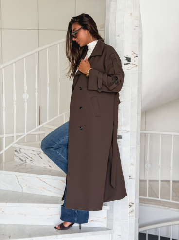 Trench Faustina - Chocolat