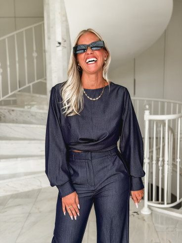 Blouse Teresa - Bleu marine