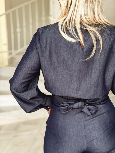 Blouse Teresa - Bleu marine