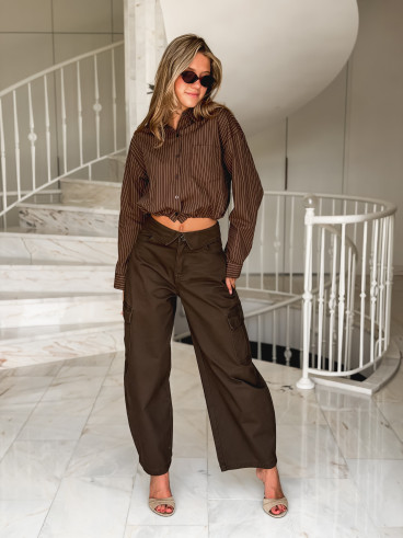 Jeans Marline - Chocolat Jeans Marline - Chocolat