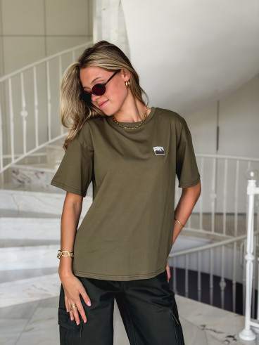T-shirt Anceline - Kaki