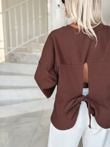 T-shirt Tatiana - Chocolat