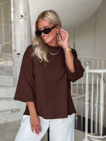 T-shirt Tatiana - Chocolat