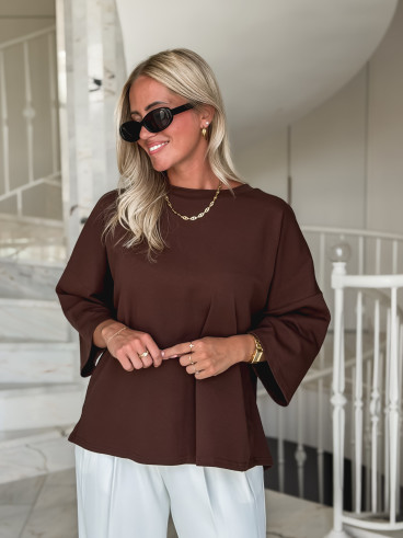 T-shirt Tatiana - Chocolat