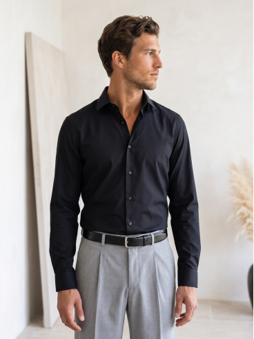 Chemise John - Noir