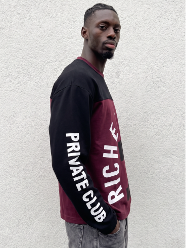 Pull Ivar - Noir/Bordeaux