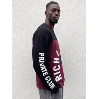 Pull Ivar - Noir/Bordeaux