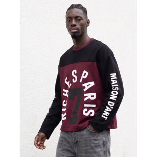 Pull Ivar - Noir/Bordeaux