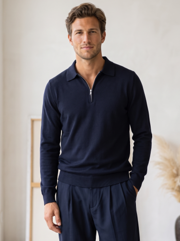 Pull François - Bleu marine