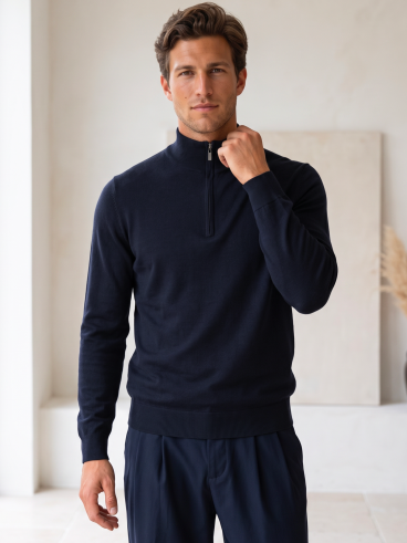 Pull fin Willy - Bleu marine