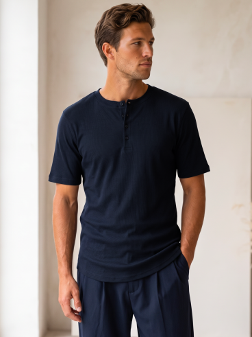 T-shirt Geoffrey - Bleu marine