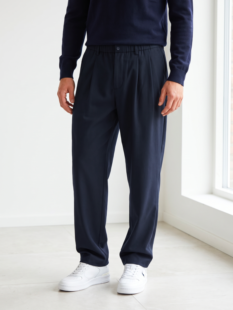 Pantalon Flavian - Bleu marine Pantalon Flavian - Bleu marine