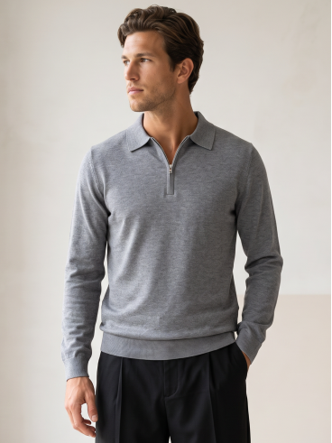 Pull François - Gris clair