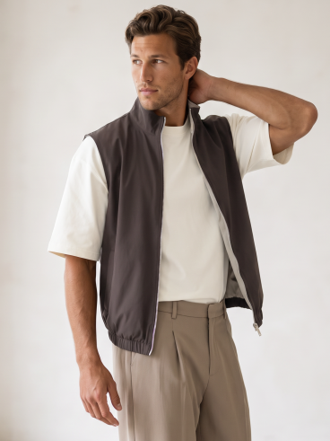 Veste réversible Alaric - Choco/Beige