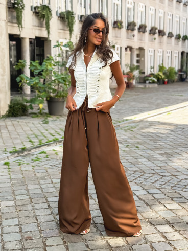 Pantalon Léonore - Chocolat