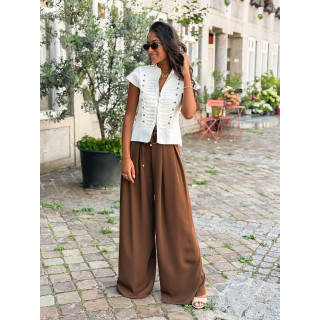 Pantalon Léonore - Chocolat