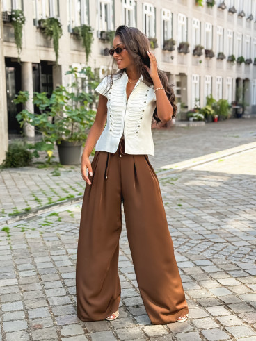 Pantalon Léonore - Chocolat