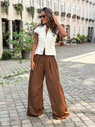 Pantalon Léonore - Chocolat