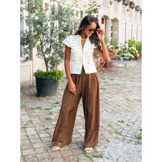 Pantalon Léonore - Chocolat