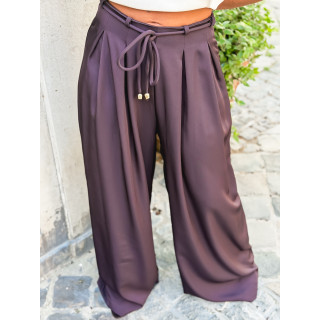 Pantalon Léonore - Aubergine