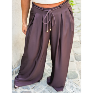 Pantalon Léonore - Aubergine