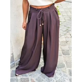 Pantalon Léonore - Aubergine