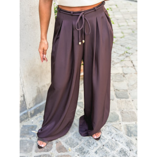Pantalon Léonore - Aubergine