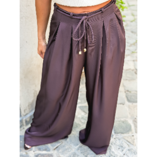 Pantalon Léonore - Aubergine