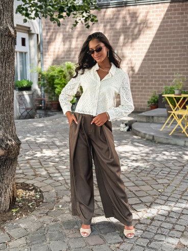 Pantalon Elaia - Chocolat