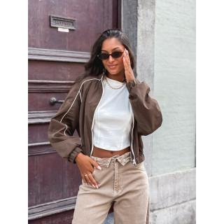 Veste courte Elina - Chocolat