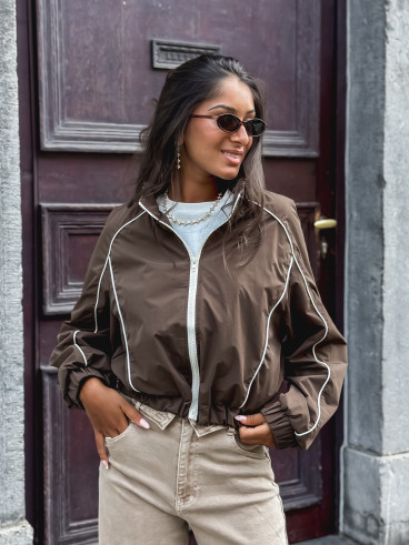 Veste courte Elina - Chocolat Veste courte Elina - Chocolat