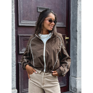 Veste courte Elina - Chocolat