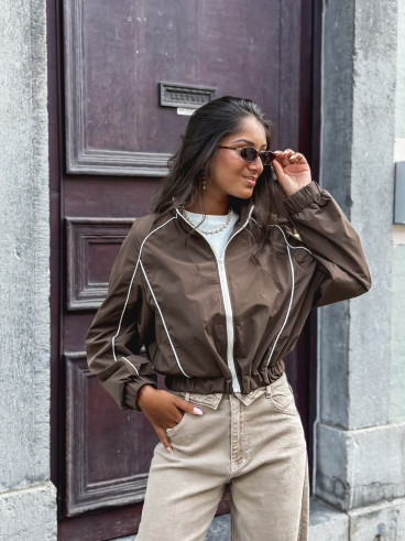 Veste courte Elina - Chocolat Veste courte Elina - Chocolat