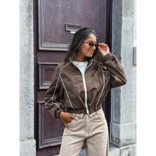 Veste courte Elina - Chocolat