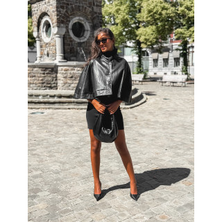 Cape en simili Wallis - Noir