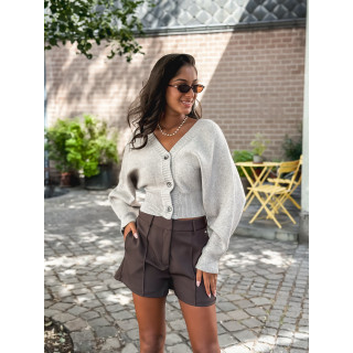 Gilet court Amaïa - Taupe