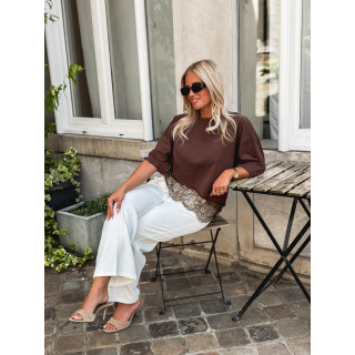 T-shirt Enoliane - Chocolat