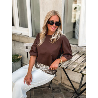 T-shirt Enoliane - Chocolat