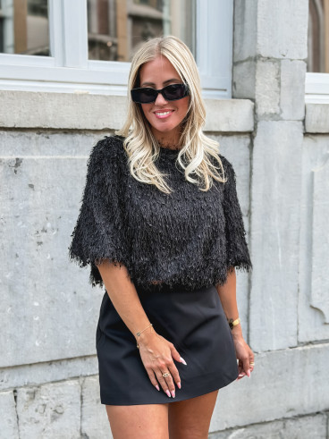 Jupe short Mila - Noir