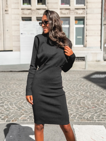 Robe longue Bianca - Noir Robe longue Bianca - Noir